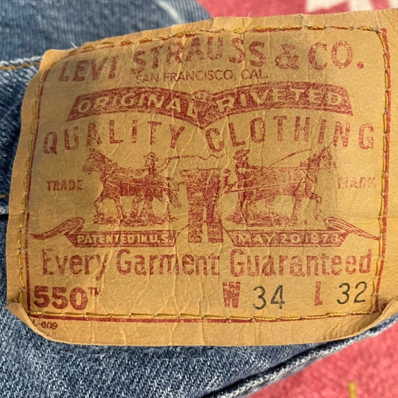 Levi’s 550 Made in USA denim 32x32 relaxed straight fit - Picture 3 of 7